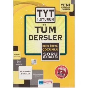 TYT Tüm Dersler Konu Özetli Çözümlü Soru Bankası 1.Oturum Kollektif Evrensel İletişim Yayınları