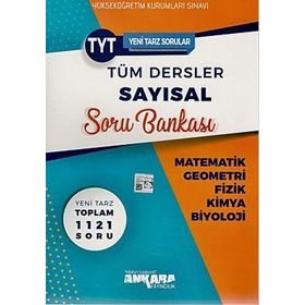 TYT Tüm Dersler Sayısal Soru Bankası Ankara Yayıncılık