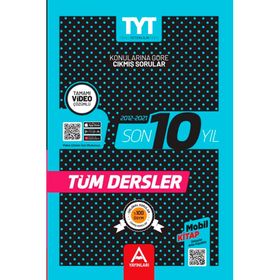 TYT Tüm Dersler Son 10 Yılın Çıkmış Sorular ve Çözümleri-A Yayınları