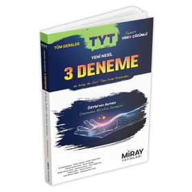 Tyt Tüm Dersler Yeni Nesil 3 Deneme - Miray Yayınları