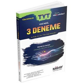 Tyt Tüm Dersler Yeni Nesil 3 Deneme - Miray Yayınları