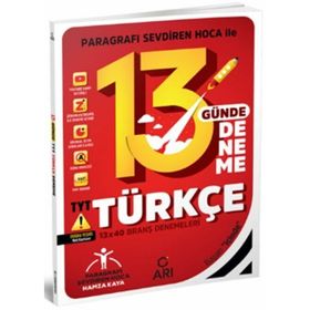 TYT Türkçe 13 Günde Deneme - Arı Yayıncılık