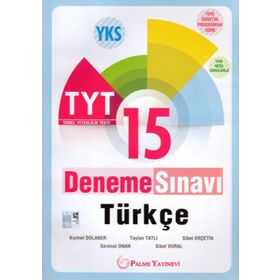 TYT Türkçe 15 Deneme Sınavı Palme Yayınları
