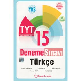 TYT Türkçe 15 Deneme Sınavı Palme Yayınları