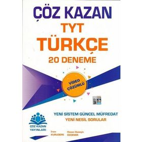 TYT Türkçe 20 Deneme Sınavı Çöz Kazan Yayınları
