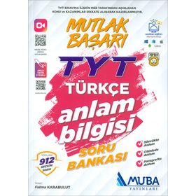 TYT Türkçe Anlam Bilgisi Mutlak Başarı Soru Bankası Muba Yayınları