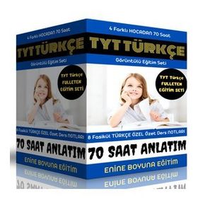 TYT Türkçe Ful Hazırlık Seti 4 Farklı Hocadan 70 Ders ve 8 Fasikül Kitap Enine Boyuna Eğitim