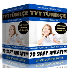 TYT Türkçe Ful Hazırlık Seti 4 Farklı Hocadan 70 Ders ve 8 Fasikül Kitap Enine Boyuna Eğitim