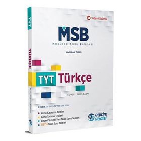 TYT Türkçe Güncel MSB Modüler Soru Bankası-Eğitim Vadisi Yayınları
