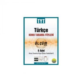 TYT Türkçe Konu Tarama Föyleri Ölçüm Serisi 6 Fasikül-Pano Yayınları