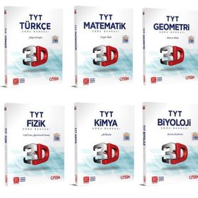 TYT Türkçe Matematik Geometri Fizik Kimya Biyoloji Soru Bankası Fırsat Seti-Çözüm 3D Yayınları