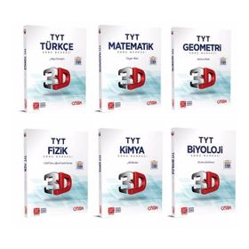 TYT Türkçe Matematik Geometri Fizik Kimya Biyoloji Soru Bankası Fırsat Seti-Çözüm 3D Yayınları