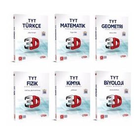 TYT Türkçe Matematik Geometri Fizik Kimya Biyoloji Soru Bankası Fırsat Seti-Çözüm 3D Yayınları