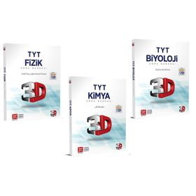 TYT Türkçe Matematik Geometri Fizik Kimya Biyoloji Soru Bankası Fırsat Seti-Çözüm 3D Yayınları