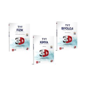 TYT Türkçe Matematik Geometri Fizik Kimya Biyoloji Soru Bankası Fırsat Seti-Çözüm 3D Yayınları