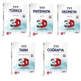 TYT Türkçe Matematik Geometri Tarih Coğrafya Soru Bankası Fırsat Seti-Çözüm 3D Yayınları