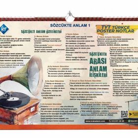 TYT Türkçe Poster Notlar Kr Akademi Yayınları