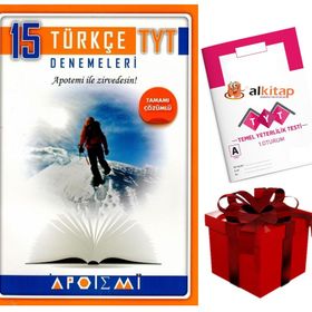 TYT Türkçe Tamamı Çözümlü 15'li Denemeleri Apotemi Yayınları