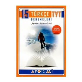 TYT Türkçe Tamamı Çözümlü 15'li Denemeleri Apotemi Yayınları