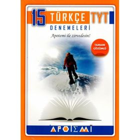 TYT Türkçe Tamamı Çözümlü 15'li Denemeleri Apotemi Yayınları