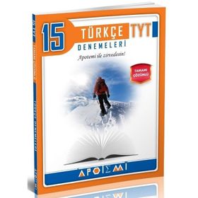 TYT Türkçe Tamamı Çözümlü 15'li Denemeleri Apotemi Yayınları