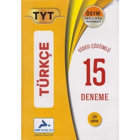 TYT Türkçe Tamamı Video Çözümlü 40x15 Deneme Nego Yayınları
