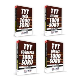 TYT Türkçe-Tarih-Coğrafya-Felsefe Soru Bankası Seti - Çapa Yayınları