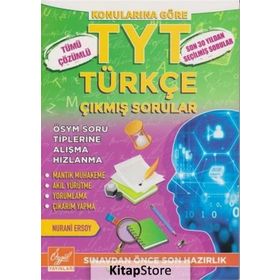TYT Türkçe Tümü Çözümlü Çıkmış Sorular Nurani Ersoy Özgül Yayınları