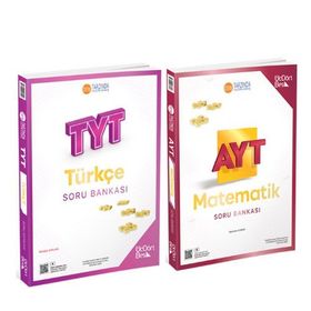 TYT Türkçe ve AYT Matematik Soru Bankası 2 Kitap Set-Üç Dört Beş Yayıncılık