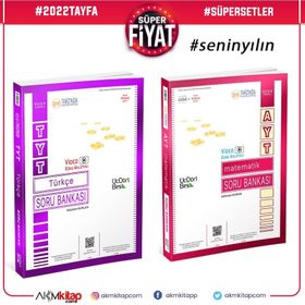 TYT Türkçe ve AYT Matematik Soru Bankası 2 Kitap Set-Üç Dört Beş Yayıncılık