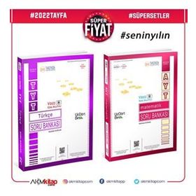 TYT Türkçe ve AYT Matematik Soru Bankası 2 Kitap Set-Üç Dört Beş Yayıncılık