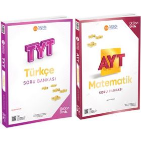 TYT Türkçe ve AYT Matematik Soru Bankası 2 Kitap Set-Üç Dört Beş Yayıncılık