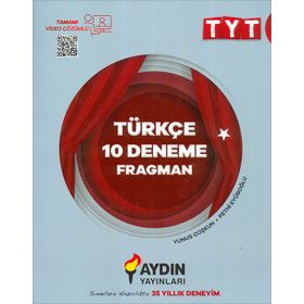 Tyt Türkçe Video Çözümlü Fragman 10 Deneme Aydın Yayınları