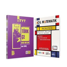 TYT Türkçe Video Ders Notları ve Acil Problemler Soru Bankası 2 Kitap Set-Benim Hocam Yayınları