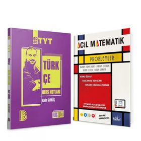 TYT Türkçe Video Ders Notları ve Acil Problemler Soru Bankası 2 Kitap Set-Benim Hocam Yayınları