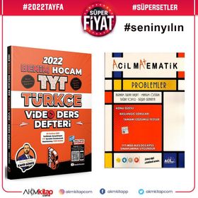 TYT Türkçe Video Ders Notları ve Acil Problemler Soru Bankası 2 Kitap Set-Benim Hocam Yayınları