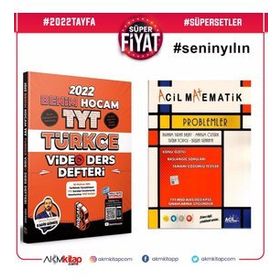 TYT Türkçe Video Ders Notları ve Acil Problemler Soru Bankası 2 Kitap Set-Benim Hocam Yayınları