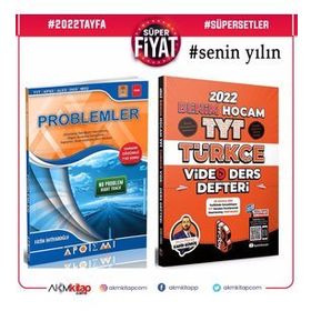 TYT Türkçe Video Ders Notları ve Apotemi Problemler Soru Bankası 2 Kitap Set-Benim Hocam Yayınları