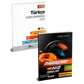TYT Türkçe Video Ders Notları ve Hız Renk Paragraf Soru Bankası 2 Kitap Set-Benim Hocam Yayınları