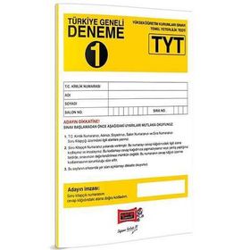 TYT Türkiye Geneli Deneme 1-Yargı Yayınları