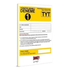 TYT Türkiye Geneli Deneme 1-Yargı Yayınları