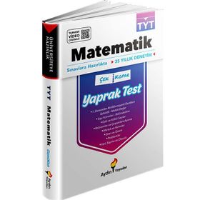TYT Üniversiteye Hazırlık Matematik Yaprak Testler Aydın Yayınları