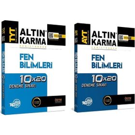 TYT ve AYT Fen Bilimleri Deneme Seti 2 Kitap - Altın Karma Yayınları