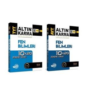 TYT ve AYT Fen Bilimleri Deneme Seti 2 Kitap - Altın Karma Yayınları