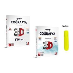 Tyt Video Destekli Coğrafya Defter ve Soru Bankası Seti - 3D Yayınları