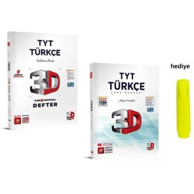 Tyt Video Destekli Türkçe Defter ve Soru Bankası Seti - 3D Yayınları