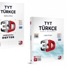 Tyt Video Destekli Türkçe Defter ve Soru Bankası Seti - 3D Yayınları