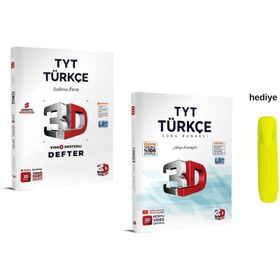 Tyt Video Destekli Türkçe Defter ve Soru Bankası Seti - 3D Yayınları