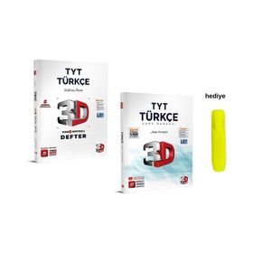 Tyt Video Destekli Türkçe Defter ve Soru Bankası Seti - 3D Yayınları