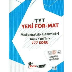 TYT Yeni For Mat Matematik Geometri Tümü Yeni Tarz 777 Soru-Kafa Dengi Yayınları